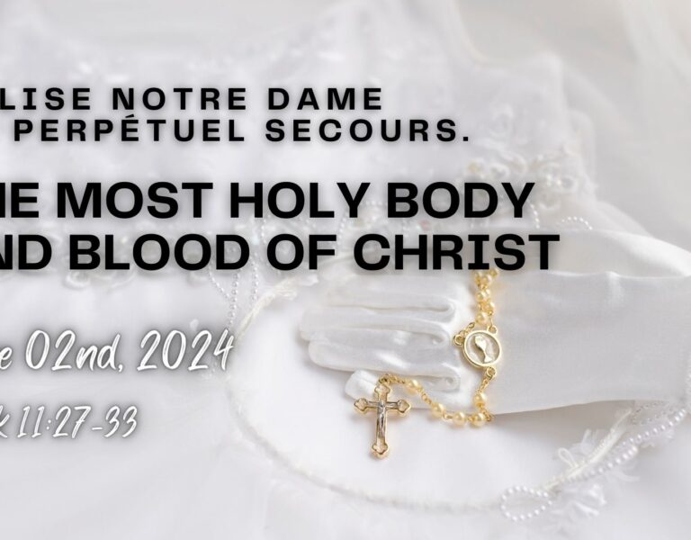 SUNDAY JUNE 16, 2024 – 11ÈME DIMANCHE DU TEMPS ORDINAIRE