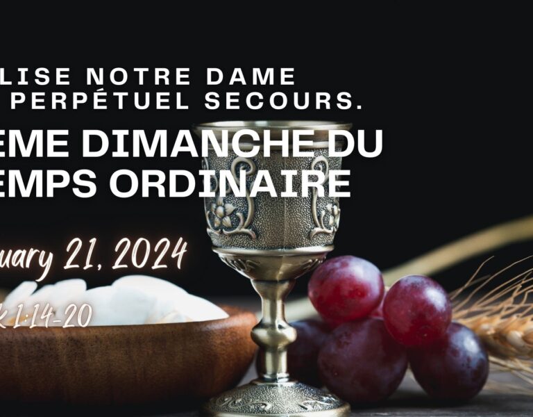 3ÈME DIMANCHE DU TEMPS ORDINAIRE